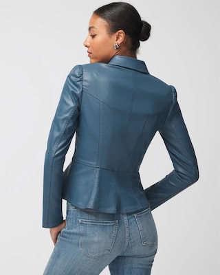 White house black market coated moto jacket cheap